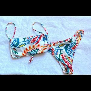 Tropical Random Print Bikini